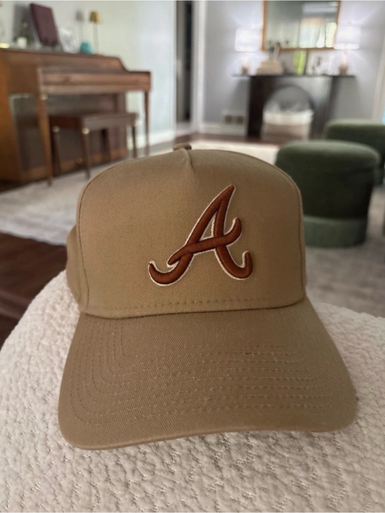 New Era Other - New Era Atlanta Braves Embroidered A Baseball Cap Tan/Brown MLB Hat